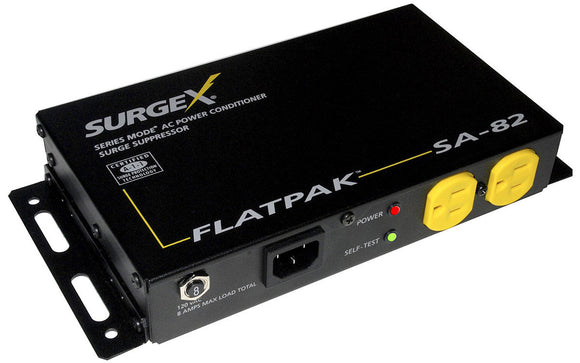 SurgeX SA82 FlatPak Surge Suppressor & Power Conditioner - 8 Amps at 120 Volts