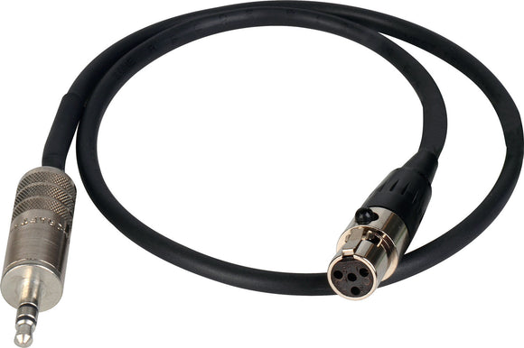 Mini 4-Pin XLR Female to 3.5mm Stereo 18in