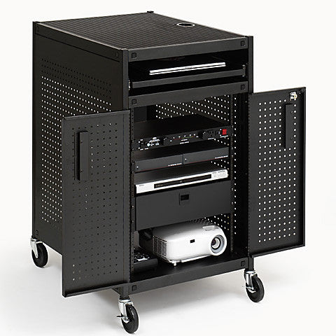 Bretford TC15SA-BK Cabinet Rack Mount Cart