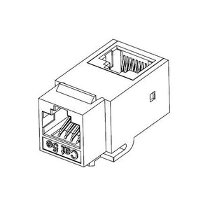 L-Com TDG1026KC-R5E Right Angle RJ45 Coupler