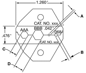 ADC-Commscope WD-7 0.178/0.278 Crimp Die Set for Belden 1694A & 1855A