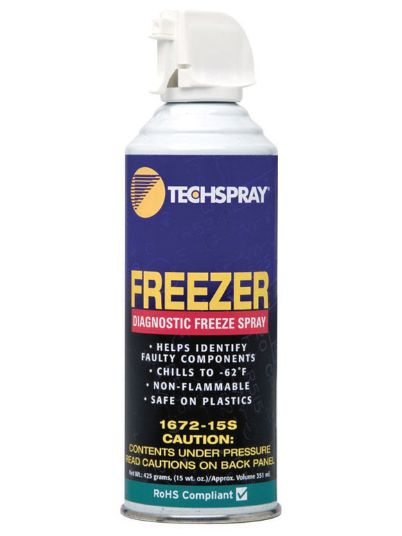 Techspray 1672-15S Freezer Diagnostic Freeze Spray 15 Ounce