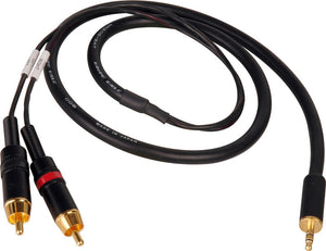 TecNec Premium Y-Cable - 3.5 Stereo Male to 2 RCA Males 10FT