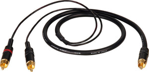 TecNec Premium Y-Cable - RCA Male to 2 RCA Males 3FT