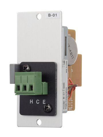 TOA L-11S 600 Ohm Balanced Line Input Module Mute Receive with Screw Terminals