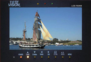 ToteVision LCD-703HDA 7in High Definition LCD w/ Anton Bauer QRC-Gold Mount