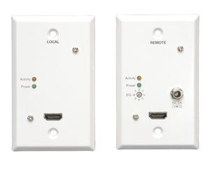 Tripp Lite B125-101-60-WP HDMI over Dual Cat5/6 Extender Kit Wallplate TX/RX for Video & Audio - Up to 125 Feet