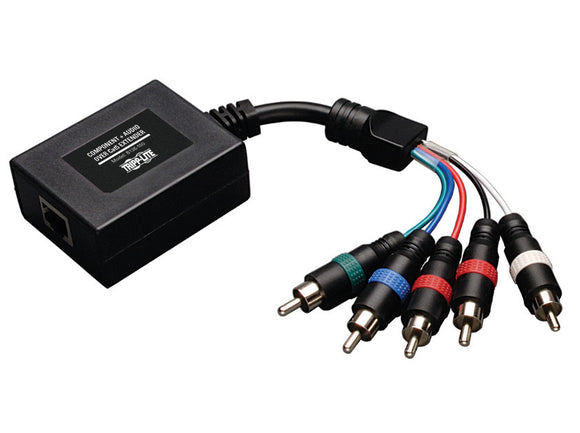 Tripp Lite B136-100 Component Video with Stereo Audio over Cat5/Cat6 Extender In-Line Remote Receiver Up to 700 Feet