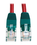 Tripp Lite N010-010-RD Cat5e 350MHz Molded Cross-over Patch Cable (RJ45 M/M) - Red 10 Feet