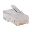 Tripp Lite N030-100 RJ45 Plugs for Round Solid / Stranded Conductor 4-pair Cat5e Cable 100-Pack