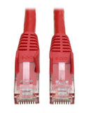 Tripp Lite N201-003-RD Cat6 Gigabit Snagless Molded Patch Cable (RJ45 M/M) - Red 3 Feet