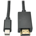 Tripp Lite P586-012-HDMI Mini DisplayPort to HDMI Cable Adapter Audio Video M/M 12 Feet