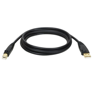 Tripp Lite U022-010 10-ft. USB 2.0 A/B Gold Device Cable (A Male to B Male)