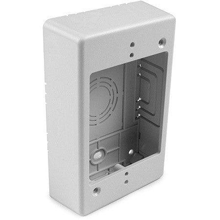 HellermannTyton Single-Gang Junction Box 1.25 Inch Deep White