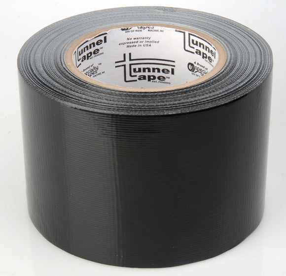 Tunnel Tape 6In Solid Black 40yd