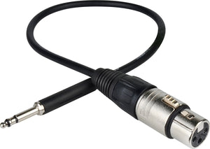 NP3TT Bantam TT to XLR Female Patchadap Cable 18 Inches