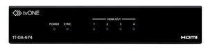 TV One 1T-DA-674 1x4 HDMI v1.4 Digital Signal Distribution Amplifier