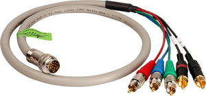 2 RCA Audio and 3 RCA Component Video Twist Lead for Twist and Pull Breakaway Cable 10FT