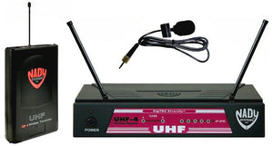 Nady UHF-4 Diversity Wireless System with Omni Lav Mic (945.100 MHz)