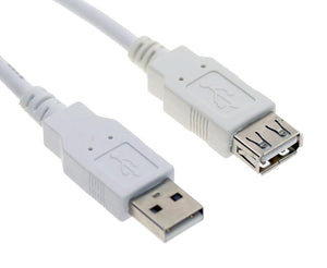 USB 2.0 A Male to A Female Extension Cable 6FT