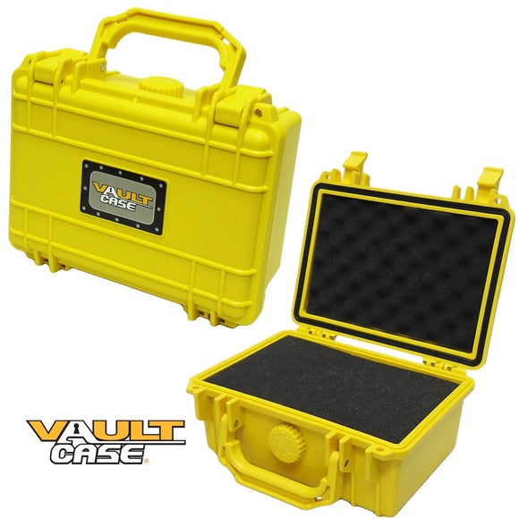 Vault Case VC-07 8.25x6.5x3.5 Inch Water Resistant Case (Yellow)