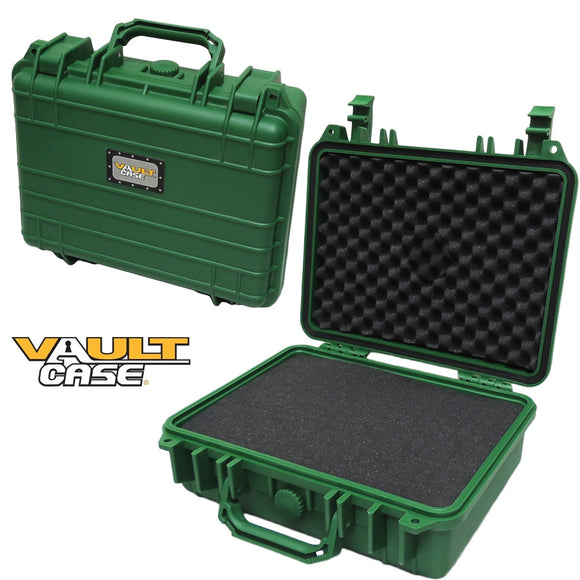 Vault Case VC-12 13x11.25x4.75 Inch Water Resistant Case (Green)