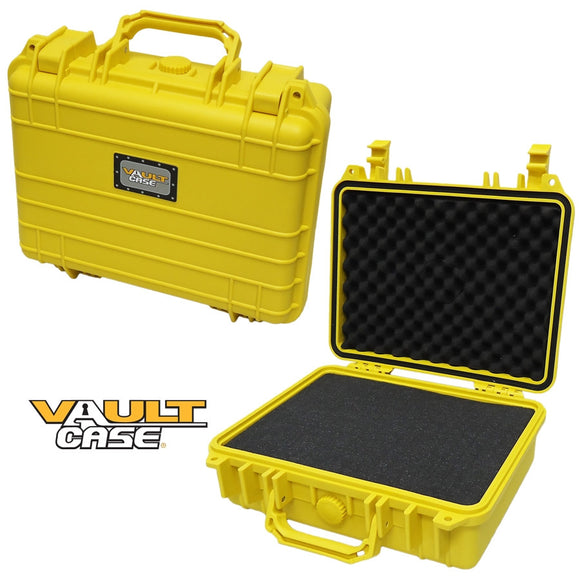 Vault Case VC-12 13x11.25x4.75 Inch Water Resistant Case (Yellow)