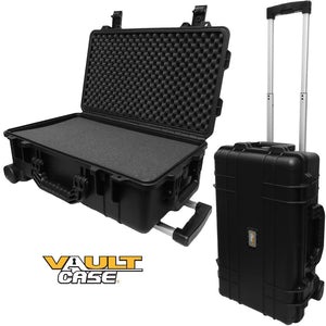 Vault Case VC-22 21x14x9 Inch Water Resistant Case with Trolley (Black)