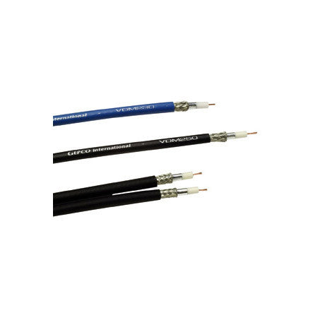 Gepco VDM230 Miniature RG59 75 Ohm 4.5GHz HD Coax Cable 500FT (Multiple Colors)