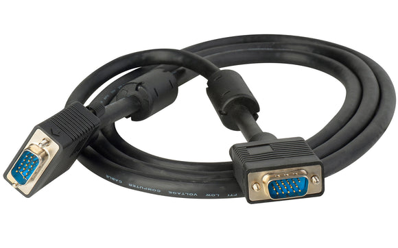 TecNec 15-Pin WUXGA VGA Male to Male Cable 100FT