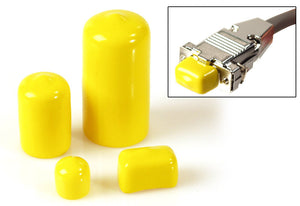 Plastic Caps for SVHS/BNC Female Connectors 100 Pack Yellow