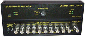 Vancura Innovations Channel Talker CTD16-C 16 AES Channel Audio Tone Generator with Voice Over ID Full Feature