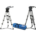 Vinten VB250-CP2 Pan/ Tilt Head- Pan Bars-2-stage Pozi-Loc Tripod-Spreader-Case