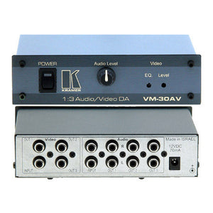 Kramer VM-30AV 1:3 Audio Video Distributor with RCA Connectors