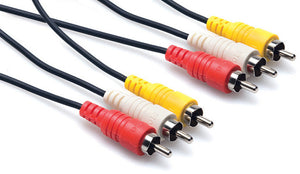 Hosa VRA-315 Composite AV Cable RCA to RCA 15-Meters