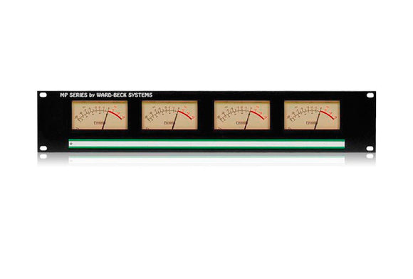 Ward-Beck MP4(2P2V) Rackmount Dual PPM + Dual VU Meter Panel