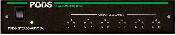 Ward-Beck POD8 1x6 Stereo Audio Distribution Amplifier