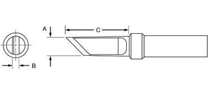 Weller ETKN .18x.064x.625 Inch ET Series Knife Tip for PES51 Pencil