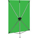 Westcott 579K X-Drop Wrinkle-Resistant Backdrop - Chroma-Key Green Kit (5 Foot x 7 Foot)