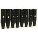 Whirlwind WI3M-BK XLR Male Connector Set BLACK - Number 1-48