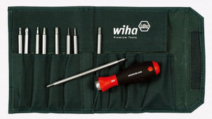 Wiha 28199 Drive-Loc VI Interchangeable Blade Set In Durable Pouch