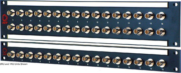 AVP WK-F324E2-JJ300 3x24/2RU/72 JJ300 3Ghz Feedthru BNC Non-Recessed Patchbay