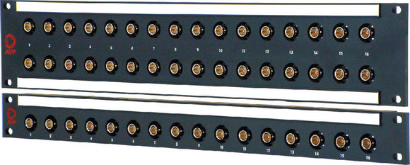 AVP WK-G216E2-JJ300 2x16/2RU/32 JJ300 3Ghz Feedthru BNC Semi-Recessed Patchbay