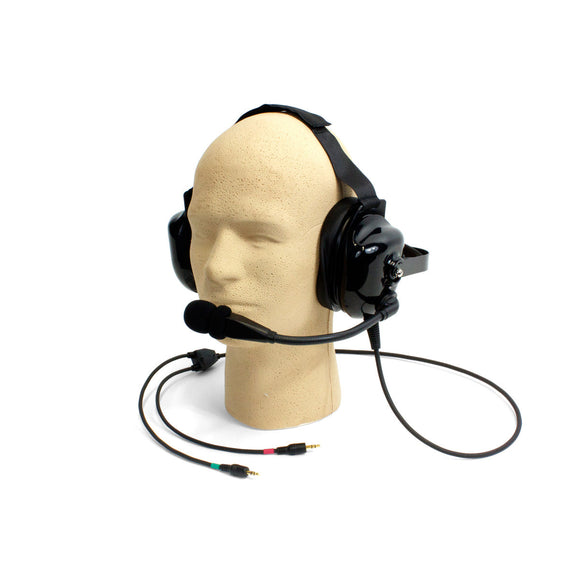 Williams Sound MIC 088 Dual-Muff Hardhat Headset Microphone with Dual 3.5MM Plugs