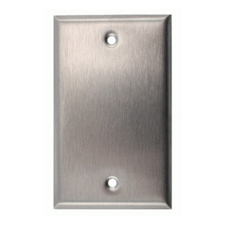 Stainless Steel Single-Gang Blank Wall Plate