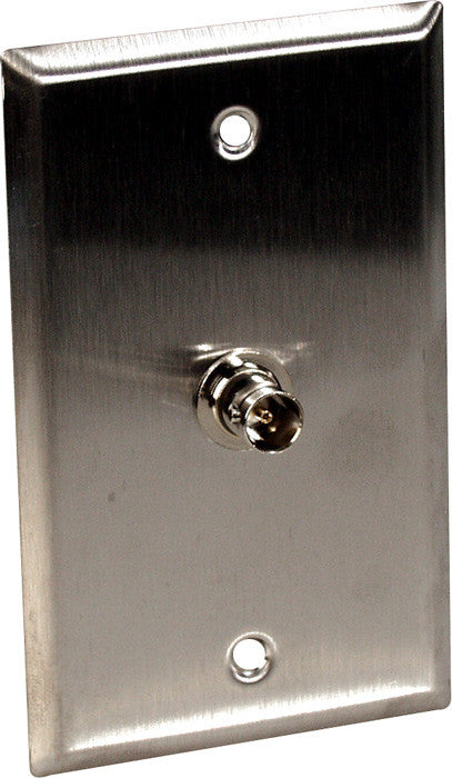 1G Grey Lexan Wall Plate with 1-BNCF Barrel