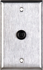 Single-Gang White Lexan Wall Plate with 1- 4 Pin S-Video with Rear Solder Points