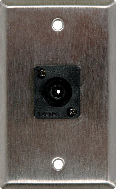 1 Gang White Lexan Wall PLate with 1 Toslink connector