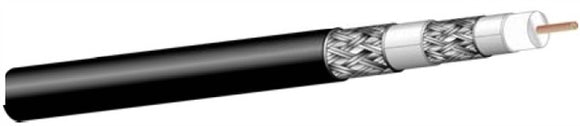 West Penn Wire Q821F Quad-Shield 14 AWG CATV/MATV RG11/U Cable 500FT