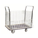 Wesco 270456 Wire Caged Platform Production Truck/Cart - 23 Inch x 35 Inch